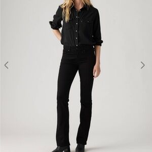Levi’s Womens 315 Shaping Bootcut Black Jeans